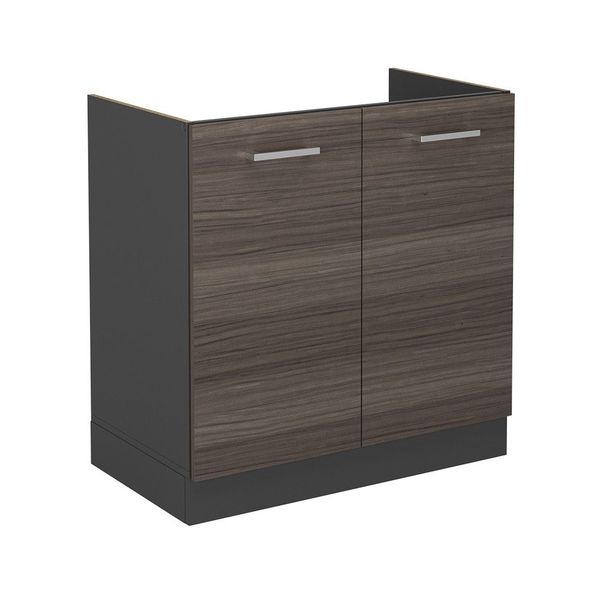 Vicco Spülenunterschrank R-Line, Edelgrau/Anthrazit, 80 cm günstig online kaufen