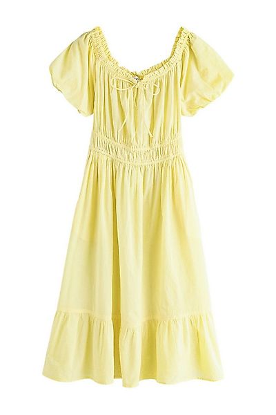 Next Midikleid Off-Shoulder-Midikleid mit Streifen (2-tlg) günstig online kaufen