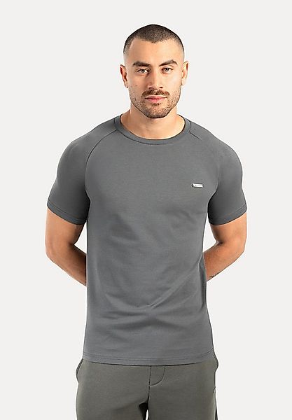 Smilodox T-Shirt Thilo, Schlichtes Shirt, Metallabel, Hochwertigs Kurzarmsh günstig online kaufen