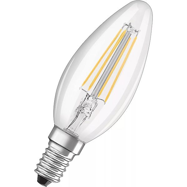 Bellalux LED-Leuchtmittel E14 Kerzenform 4 W Warmweiß 470 lm 10 x 3,5 cm (H günstig online kaufen