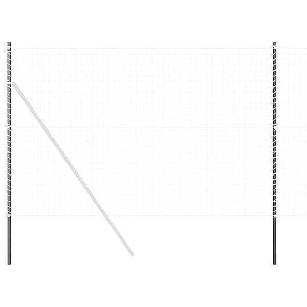 vidaXL Zaunpfosten 12 Stk Grau Pulverbeschichteter Stahl 42012770 günstig online kaufen