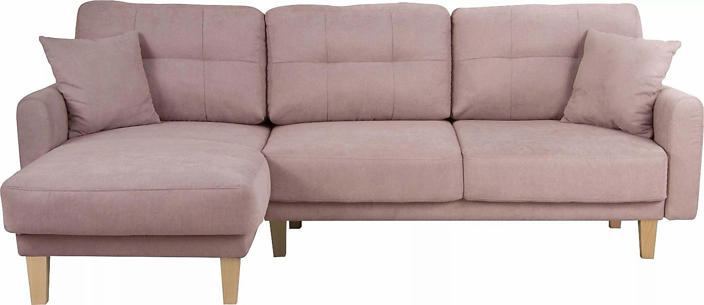 Home affaire Ecksofa "TRIPLO optionale Schlafsofa mit Bettkasten, Maße B/T/ günstig online kaufen