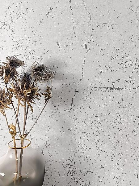 Newroom Vliestapete Jawara Light Grey Tapete Betonoptik Beton,Zement, Grau günstig online kaufen