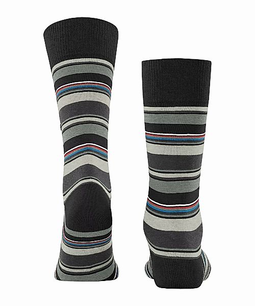 Burlington Polo Stripe Herren Socken, 40-46, Schwarz, Streifen, Baumwolle, günstig online kaufen