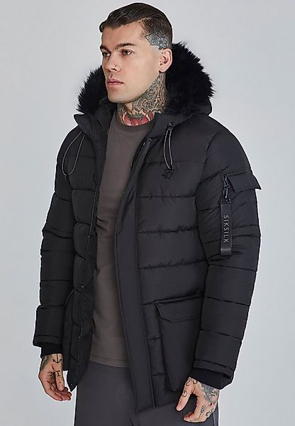 Siksilk Parka SikSilk Herren Schwarzer Parka günstig online kaufen