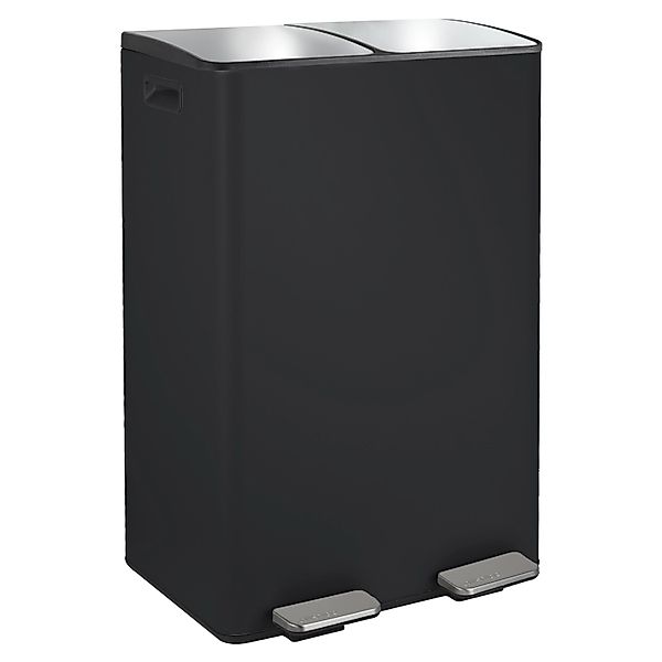Spirella Kosmetikeimer Aliya 2 x 30 l Schwarz Matt günstig online kaufen