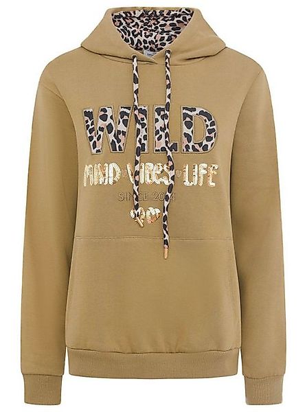 Zwillingsherz Hoodie "Wild Free" mit Pailletten, Kordel und Innenseite der günstig online kaufen