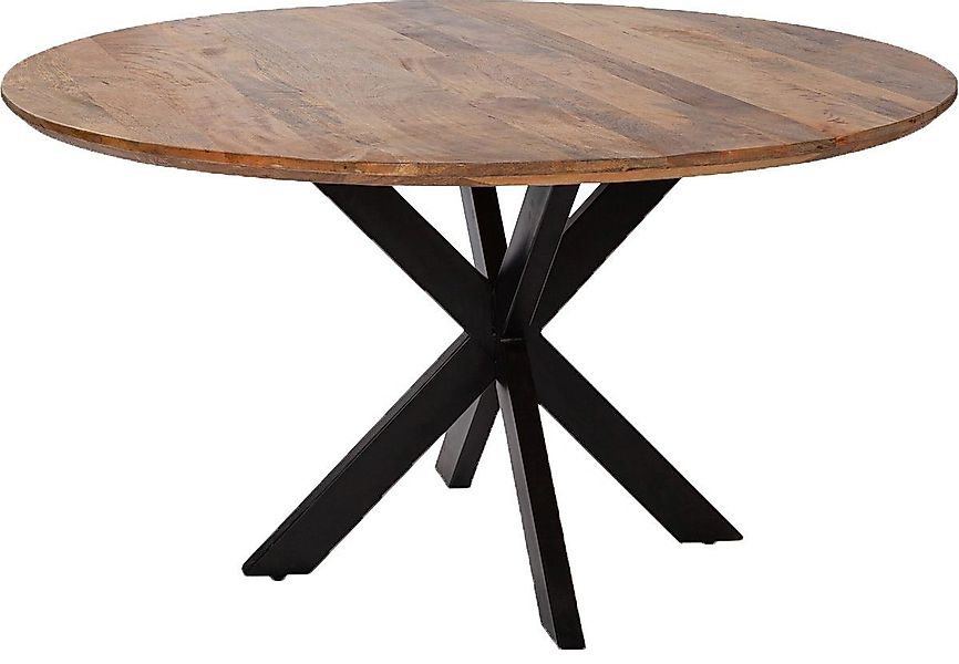 bene living Esstisch Massivholztisch Avola - rund 110 cm - Mangoholz - Gest günstig online kaufen