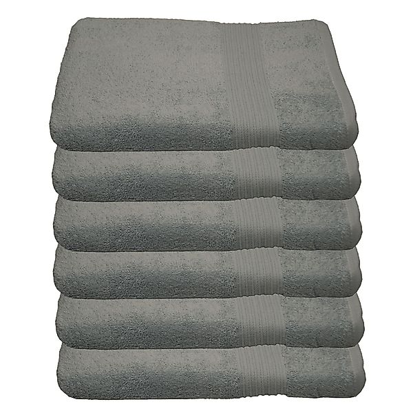 Julie Julsen Handtücher 6-Handtücher-Silbergrau-Handtuch 50 x günstig online kaufen