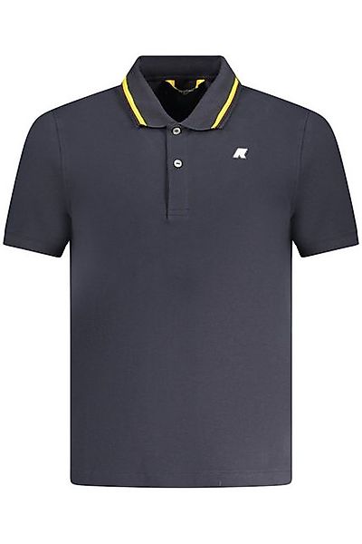 K-Way Poloshirt Herren Kurzarm-Poloshirt Blau mit Kontrastdetails günstig online kaufen