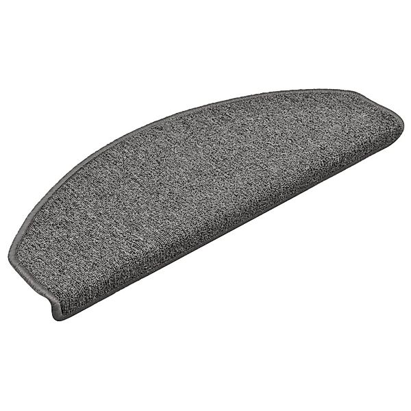 vidaXL Stufenmatte Treppenmatten 15 Stk. Dunkelgrau günstig online kaufen