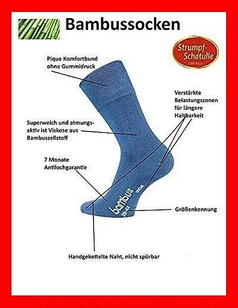 TippTexx 24 Komfortsocken 6 Paar Bambus Socken, DIE Geruchs-Killer, Bambuss günstig online kaufen