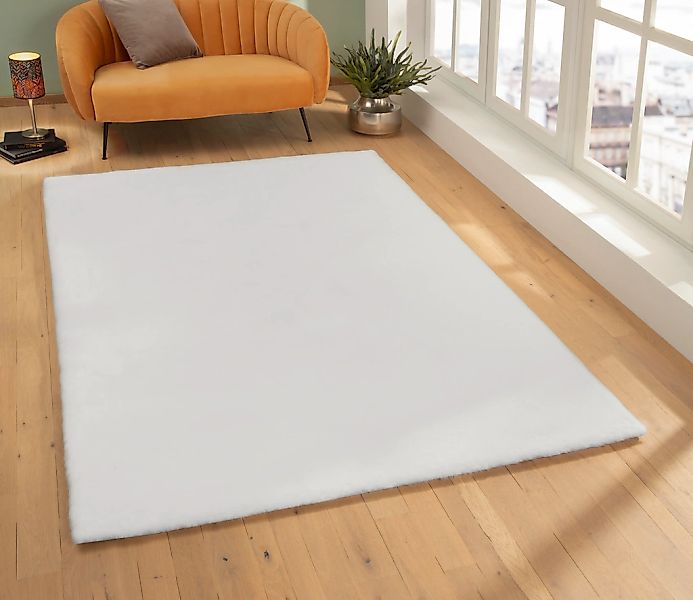my home Fellteppich "Rabbit, Kunstfell, Kaninchenfell-Haptik, Microfaser," günstig online kaufen