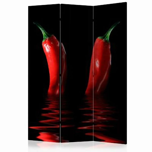 artgeist Paravent Chili pepper [Room Dividers] mehrfarbig Gr. 135 x 172 günstig online kaufen