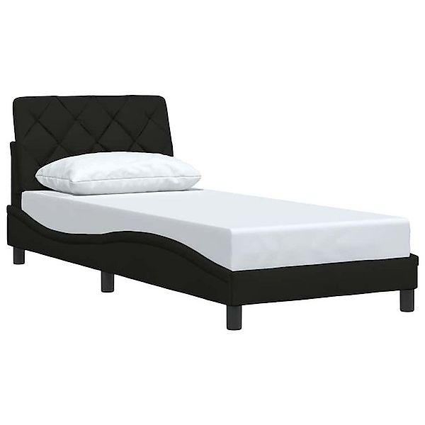 vidaXL Bett Bettgestell ohne Matratze Schwarz 80x200 cm Stoff günstig online kaufen