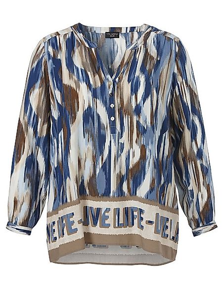 VIA APPIA DUE Schluppenbluse (1-tlg) mit Allover-Print in Blautönen günstig online kaufen