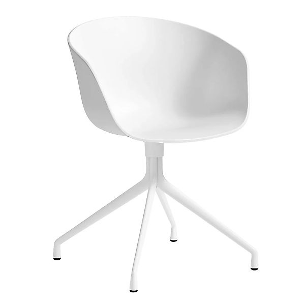 HAY - About a Chair AAC 20 Drehstuhl Gestell weiß - weiß/Sitzschale Polypro günstig online kaufen