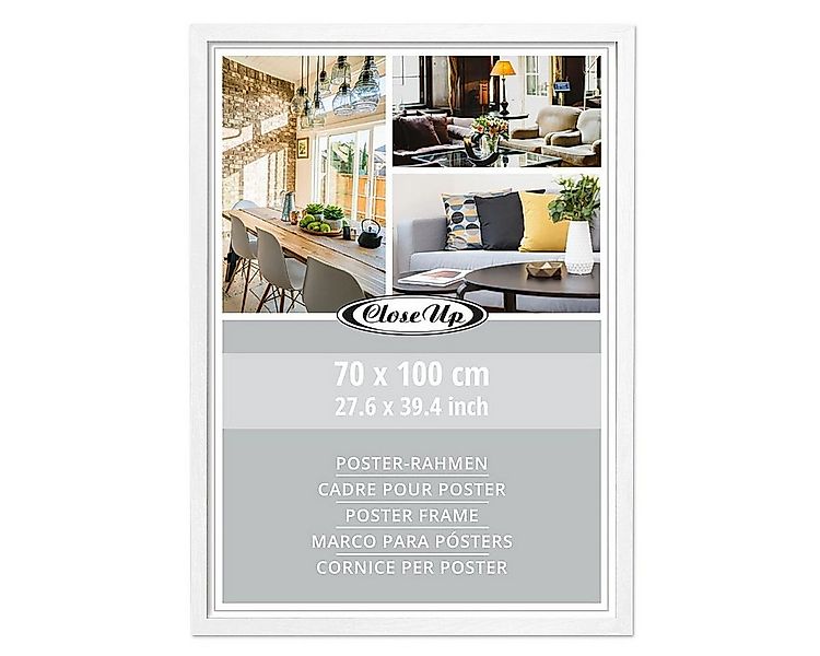 Close Up Bilderrahmen Posterrahmen 70 x 100 cm Holzdekor weiß günstig online kaufen