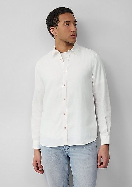 s.Oliver Langarmhemd Hemd Regular Fit: Langarmhemd aus Leinen günstig online kaufen