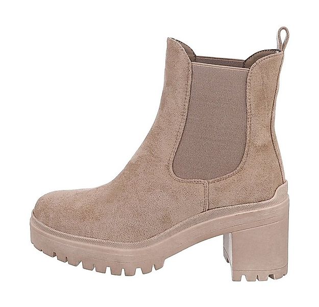 Ital-Design Damen Chelsea Freizeit Plateaustiefelette (84338056) Blockabsat günstig online kaufen