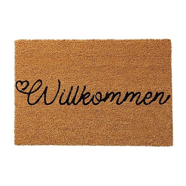 BOLTZE Fußmatte Fußmatte WILLKOMMEN natur mit günstig online kaufen