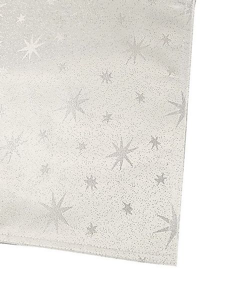 Tischläufer Glitzer Sterne Tischläufer 40x100 Creme Gold Weihnachten, doppe günstig online kaufen