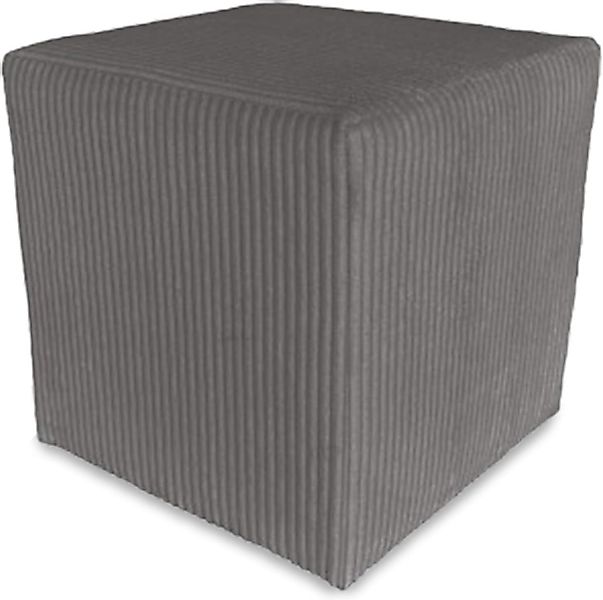 Best for Home Sitzwürfel Best For Home Würfel Pouf Hocker Beige – Samt, Fuß günstig online kaufen