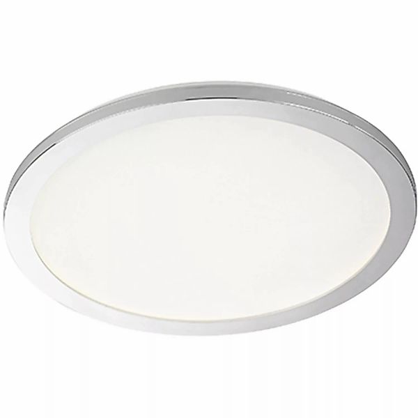 Fischer & Honsel LED-Deckenleuchte Gotland 1x 20 W Weiß-Chrom 2600 lm Rund günstig online kaufen