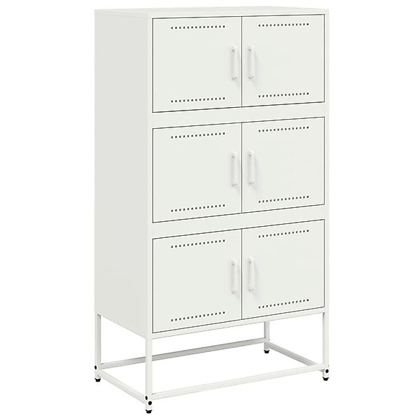vidaXL Sideboard Weiß 68,5x38,5x123,5 cm Stahl 846493 günstig online kaufen