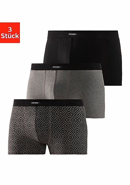Bruno Banani Boxer "Boxershorts für Herren", 3 Stk. 1x mit modischem Druck günstig online kaufen
