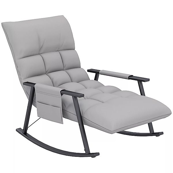 HOMCOM Schaukelstuhl Sessel Relaxsessel mit Fußstütze, Schaukelsessel mit S günstig online kaufen