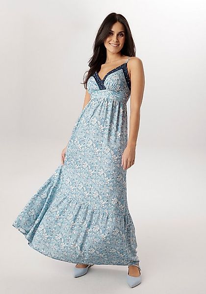 Aniston SELECTED Sommerkleid mit Jeansbesatz und aufgesetzten Nieten - NEUE günstig online kaufen