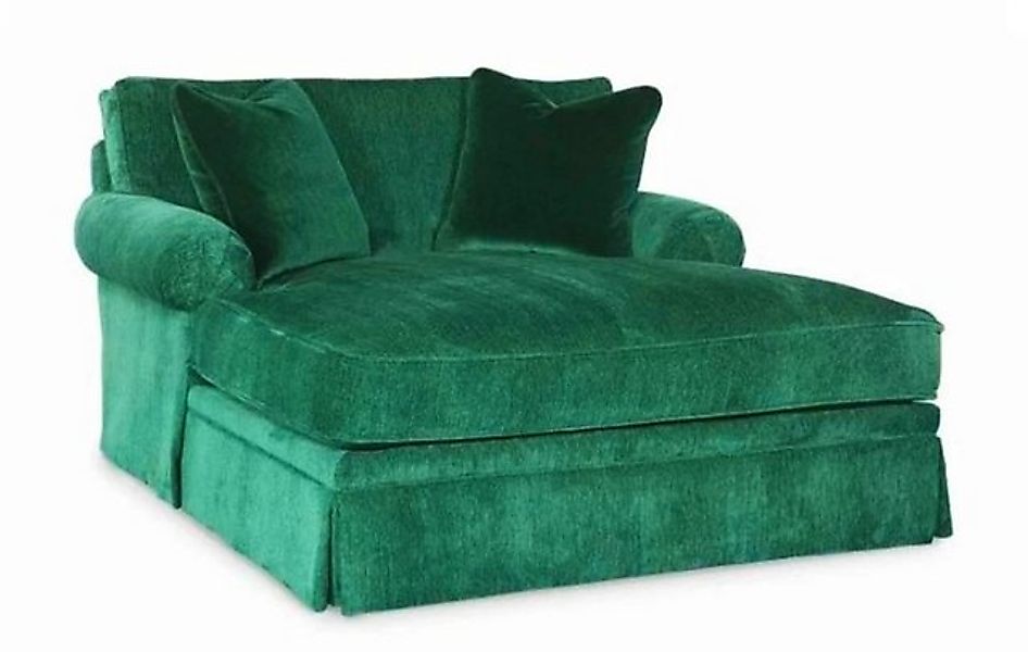 JVmoebel Sofa Design Chaiselongue Liege Möbel Wohnzimmer Sofa Stoff Grün So günstig online kaufen