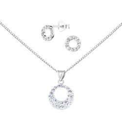 ALEXANDER YORK Schmuckset KREIS KRISTALL, 4-tlg., günstig online kaufen