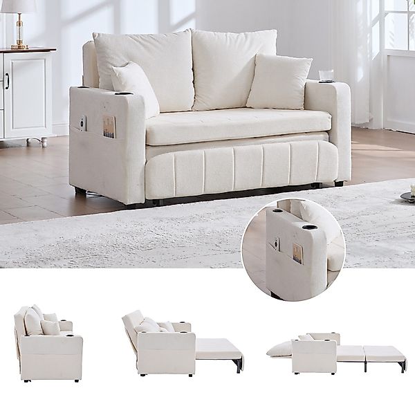 LVHOM Schlafsofa Doppelofa mit Aausziehbett, USB/Type-C günstig online kaufen