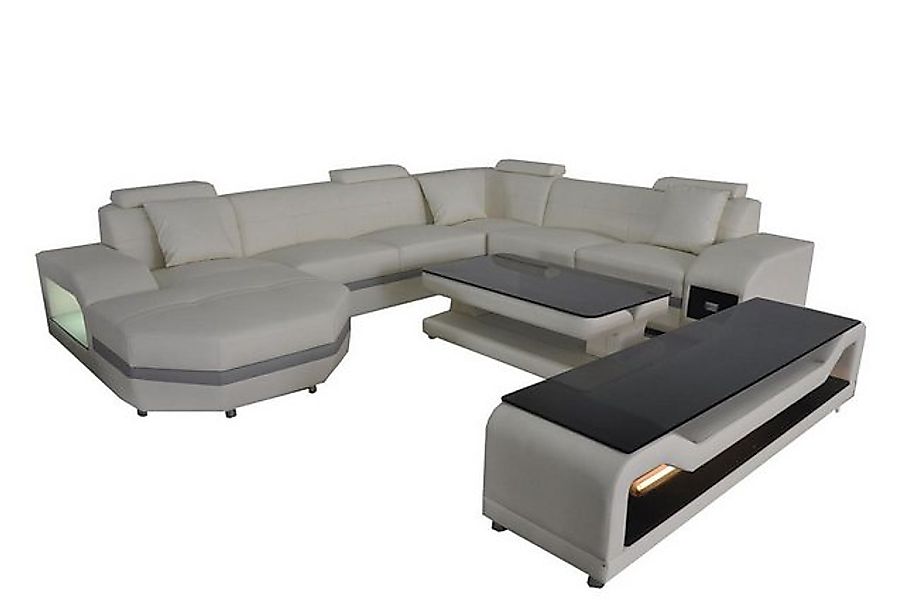 Xlmoebel Sofa Luxus Ecksofa aus Leder mit Polsterung für die Wohnlandschaft günstig online kaufen