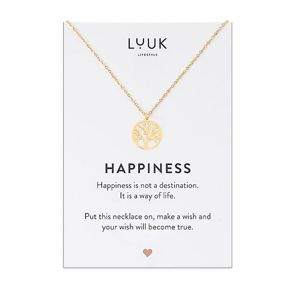 LUUK LIFESTYLE Kette mit Anhänger Lebensbaum, Edelstahlkette in edlem Desig günstig online kaufen