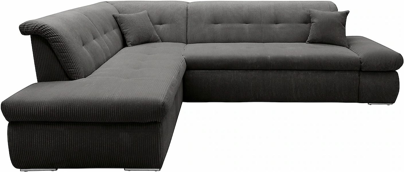 DOMO collection Ecksofa »Moric L-Form« wahlweise mit Bettfunktion und Armle günstig online kaufen