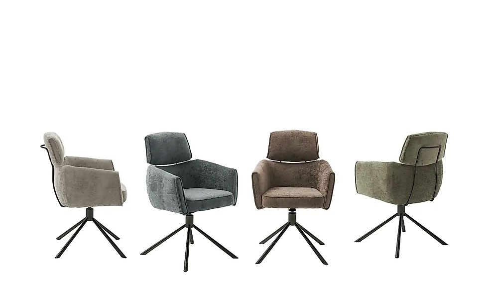 Jette Home Armlehnstuhl drehbar Becky ¦ grau ¦ Maße (cm): B: 61 H: 91 T: 64 günstig online kaufen