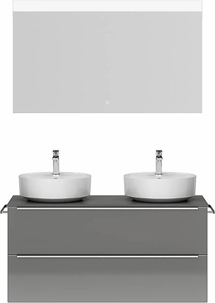 nobilia Badmöbel-Set "Alvene", (2 St., vormontiert, mit Soft-Close), Hochgl günstig online kaufen