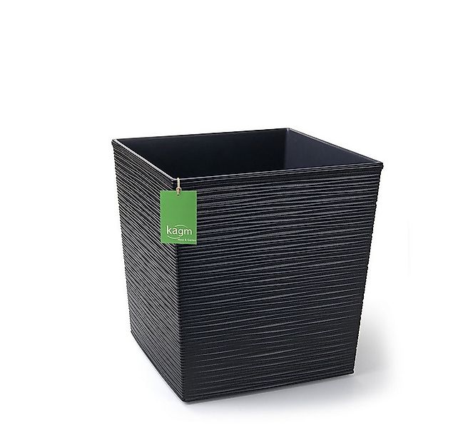 KAGM Pflanzkübel Blumenkübel square in Rillenoptik, Blumentopf Pflanzgefäß günstig online kaufen