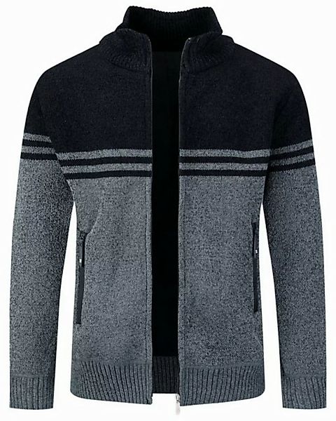 Allthemen Cardigan mit Stehkragen Grobstrick warmer Strickpullover für Wint günstig online kaufen