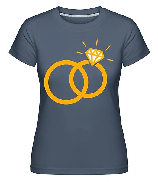 Diamant Eheringe · Shirtinator Frauen T-Shirt günstig online kaufen