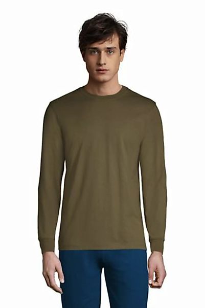 Super-T Langarm-Shirt, Classic Fit, Herren, Größe: L Tall, Grün, Jersey, by günstig online kaufen