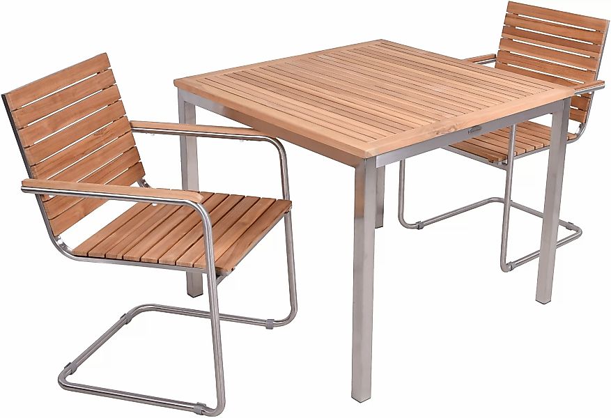 Garden Pleasure Gartenmöbel-Set-01 Denver 3-teilig Teak FSC® günstig online kaufen