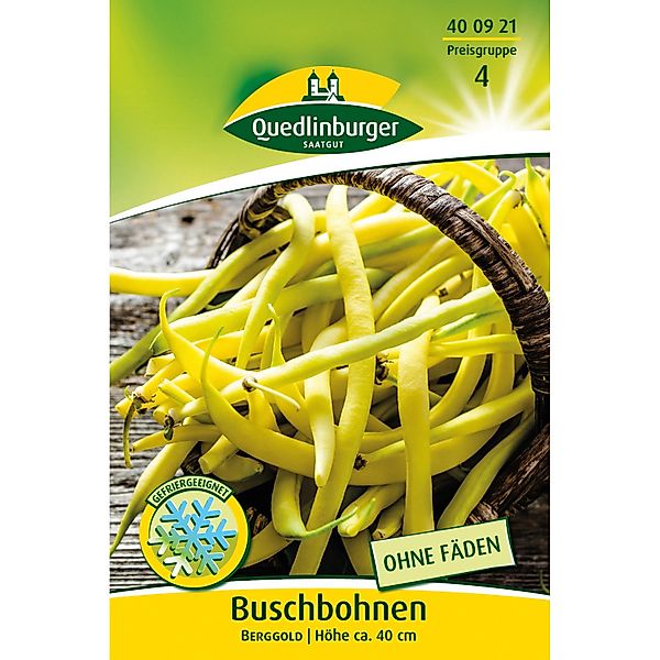 Quedlinburger Buschbohnen ''Berggold'' Gelbhülsig günstig online kaufen