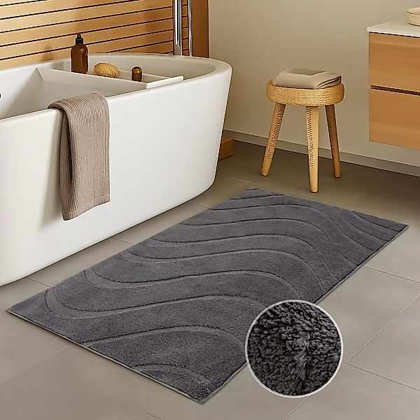 Carpet City Badematte "BAT400, Badteppich uni" Höhe 11 mm rutschhemmend bes günstig online kaufen