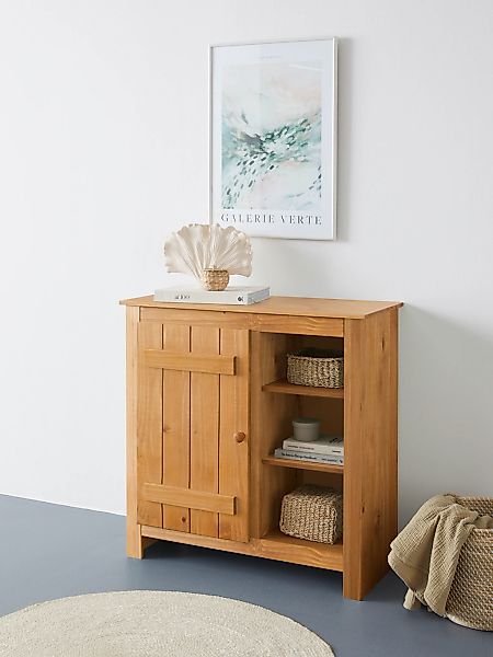 OTTO home Stauraumschrank "Bertram" Massivholz,4 verstellbare Einlegeböden, günstig online kaufen