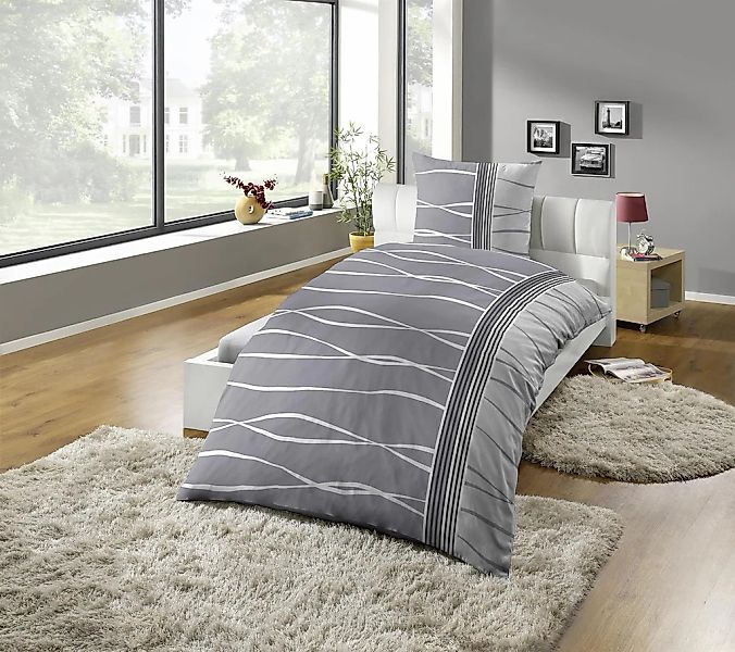 KiNZLER Bettwäsche "Mikrofaser Fleece" 2 tlg. besonders weich, verschiedene günstig online kaufen