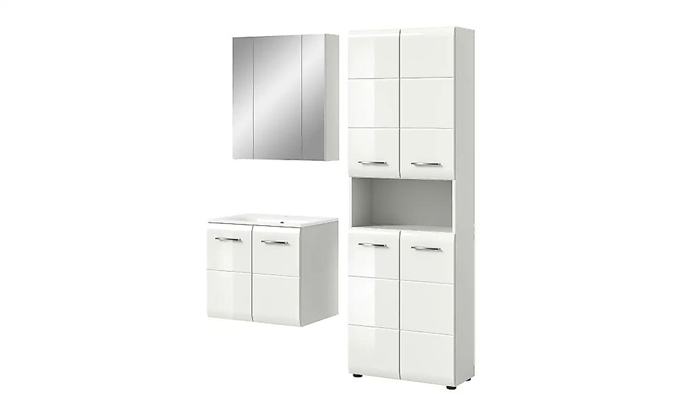 Badkombination   ¦ weiß ¦ Maße (cm): B: 135 H: 185 Schränke > Badschränke > günstig online kaufen